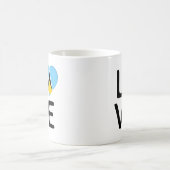 Mug Amour - Drapeau Sainte-Lucie (Centre)