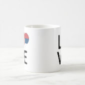 Mug Amour - Drapeau Serbie (Centre)