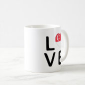 Mug Amour - Drapeau Singapour (Devant droit)