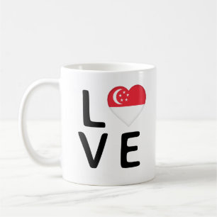 Mug Amour - Drapeau Singapour