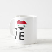 Mug Amour - Drapeau Syrie (Devant gauche)
