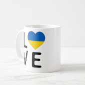 Mug Amour - drapeau ukrainien (Devant gauche)