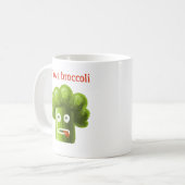 Mug Amour drôle de brocoli de bande dessinée (Devant gauche)