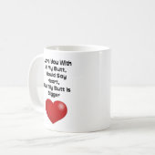 Mug Amour drôle de citation vous avec tout mon bout (Devant gauche)