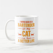 Mug Amour Du Bartender Pour Chat (Gauche)