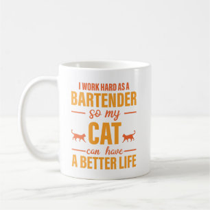 Mug Amour Du Bartender Pour Chat