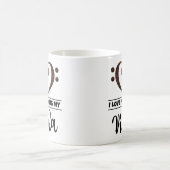 Mug Amour du coeur I de clef basse jouant mon alto (Centre)