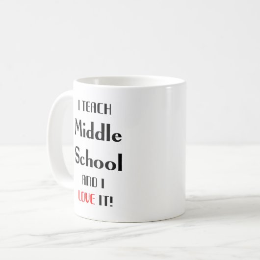 Mug amour du collège (Devant gauche)