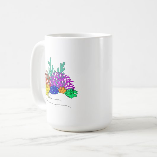 Mug Amour du corail (Devant gauche)