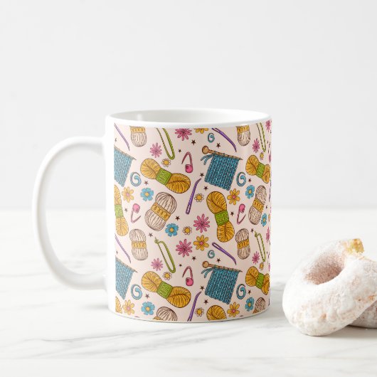 Mug Amour du tricot (Avec donut)