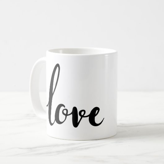 Mug amour écriture cursive (Devant gauche)