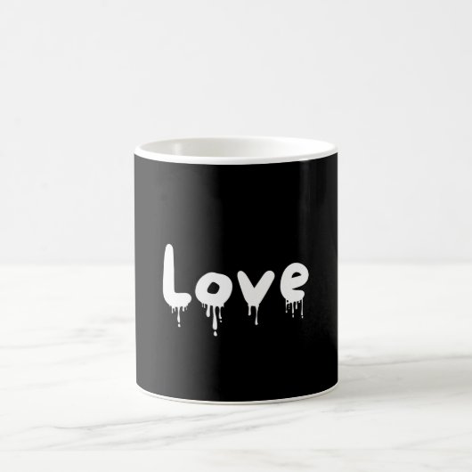 Mug Amour égoutté blanc (Centre)