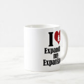 Mug Amour Élargir mes expansions jeu Devise (Devant droit)