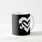 Mug Amour en blanc (Devant droit)