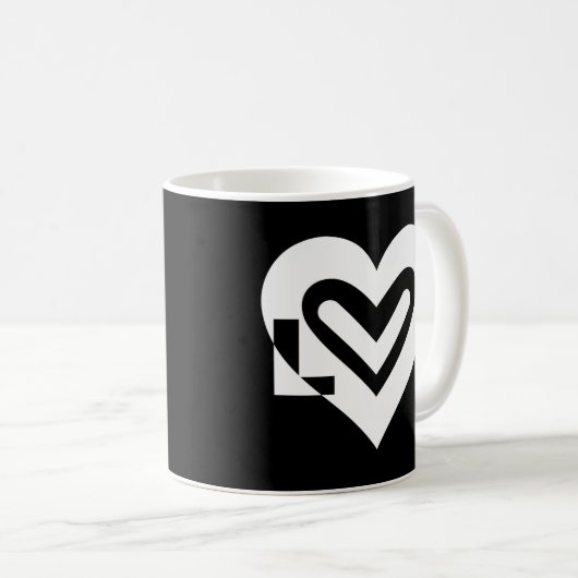 Mug Amour en blanc (Devant droit)