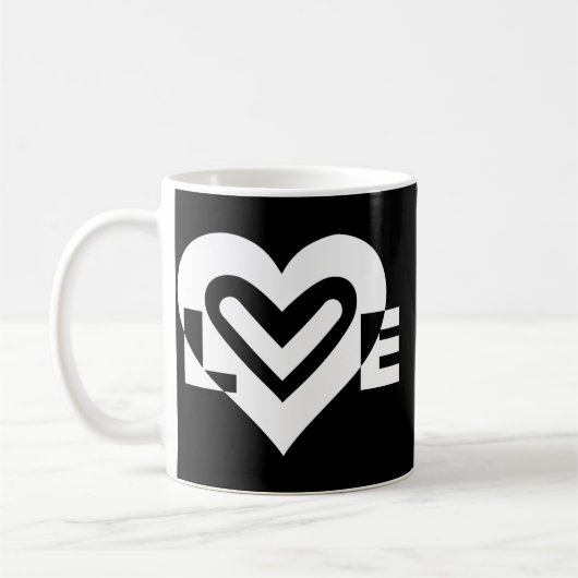 Mug Amour en blanc (Gauche)
