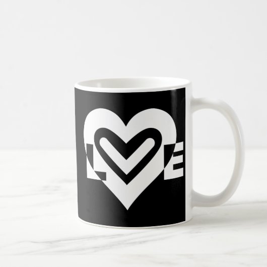 Mug Amour en blanc (Droite)
