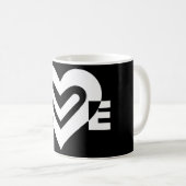 Mug Amour en blanc (Devant droit)