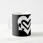Mug Amour en blanc (Devant gauche)
