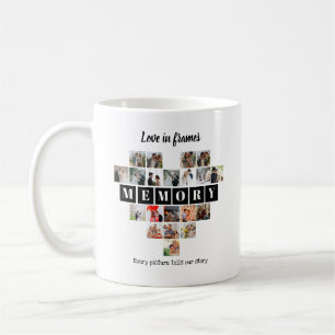 Mug Amour en Cadres Cœur 20 Collage Photo Romantique
