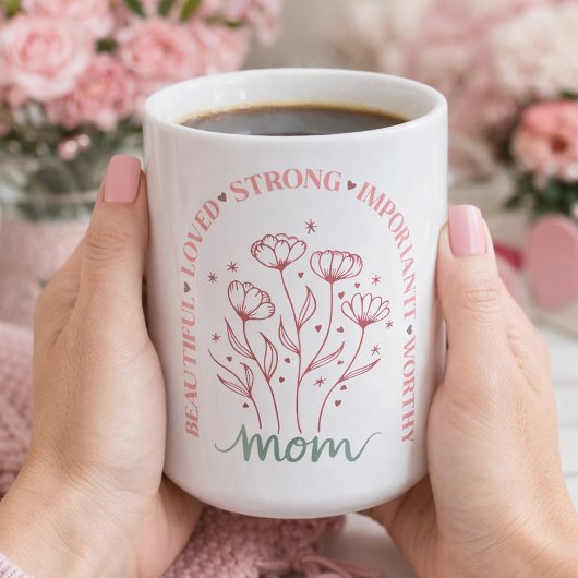 Mug Amour en fleurs pour maman