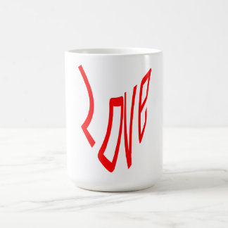 Mug Amour en lettres rouges