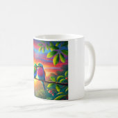 Mug "Amour en vol : Oiseaux d'affection Mug" (Devant droit)
