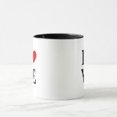 Mug Amour et Coeur Minimaliste Élégant (Centre)