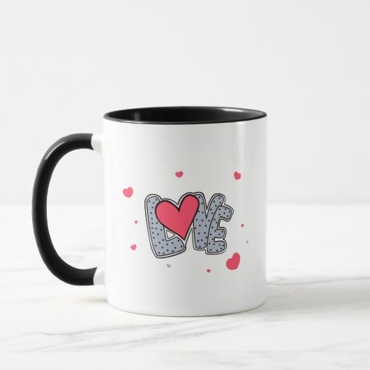 Mug Amour et coeurs (Gauche)