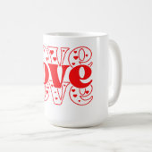 Mug Amour et Coeurs (Devant droit)