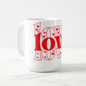 Mug Amour et Coeurs (Devant gauche)