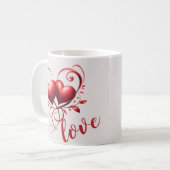Mug Amour et Coeurs (Devant gauche)