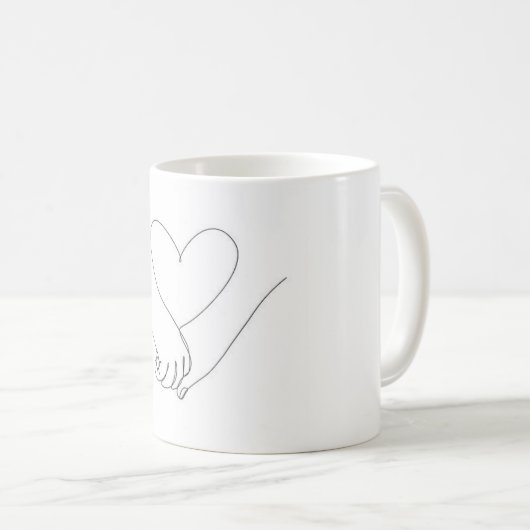 Mug Amour et connexion (Devant droit)