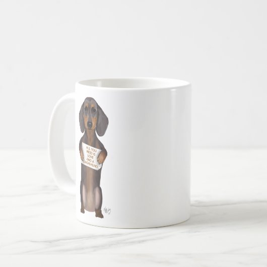 Mug Amour et Dachshund (Devant gauche)