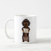Mug Amour et Dachshund (Gauche)