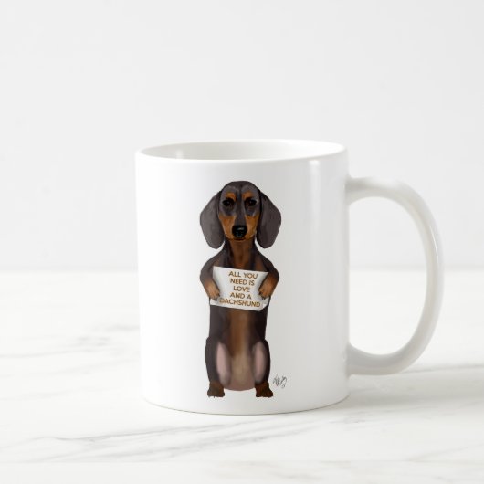 Mug Amour et Dachshund (Droite)