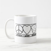 Mug Amour et fromage de paix (Gauche)