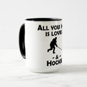 Mug Amour et hockey (Devant gauche)