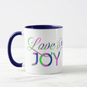 Mug Amour Et Joie Colorée (Gauche)
