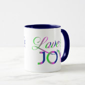 Mug Amour Et Joie Colorée (Devant droit)