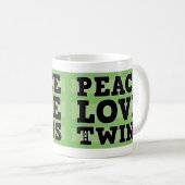 Mug Amour et jumeaux de paix (Devant droit)