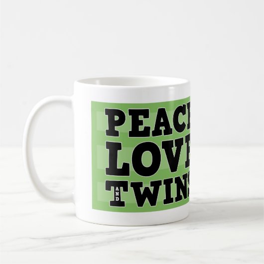 Mug Amour et jumeaux de paix (Gauche)