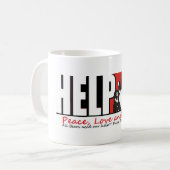 Mug amour et ours de paix (Devant gauche)