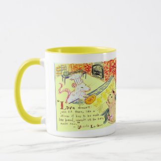 Mug Amour et pain Anarchiste Boulangerie Rats