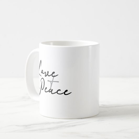 Mug Amour et paix (Devant gauche)