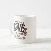 Mug Amour et paix (Devant gauche)