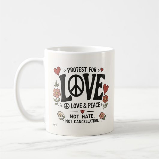 Mug Amour et paix (Gauche)