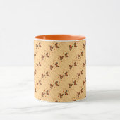Mug Amour et papillons en orange (Centre)