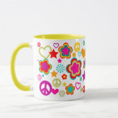 Mug Amour et tout de paix Girly (Gauche)
