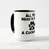 Mug Amour et un Cockapoo (Devant gauche)